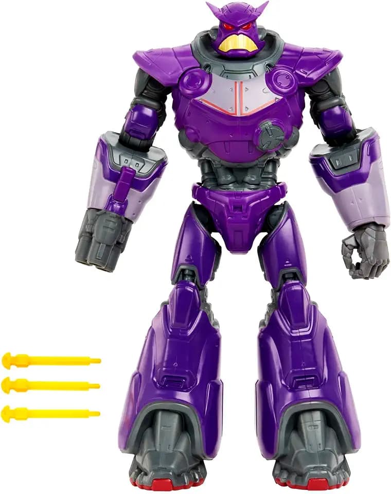 Disney Pixar HJJ29 - Buzz Lightyear Blaster Attack Zurg Action-Figur mit 11 beweglichen Gelenken, über 15 Licht- und Sound-Effekte, Spielzeug für Kinder ab 4 Jahren