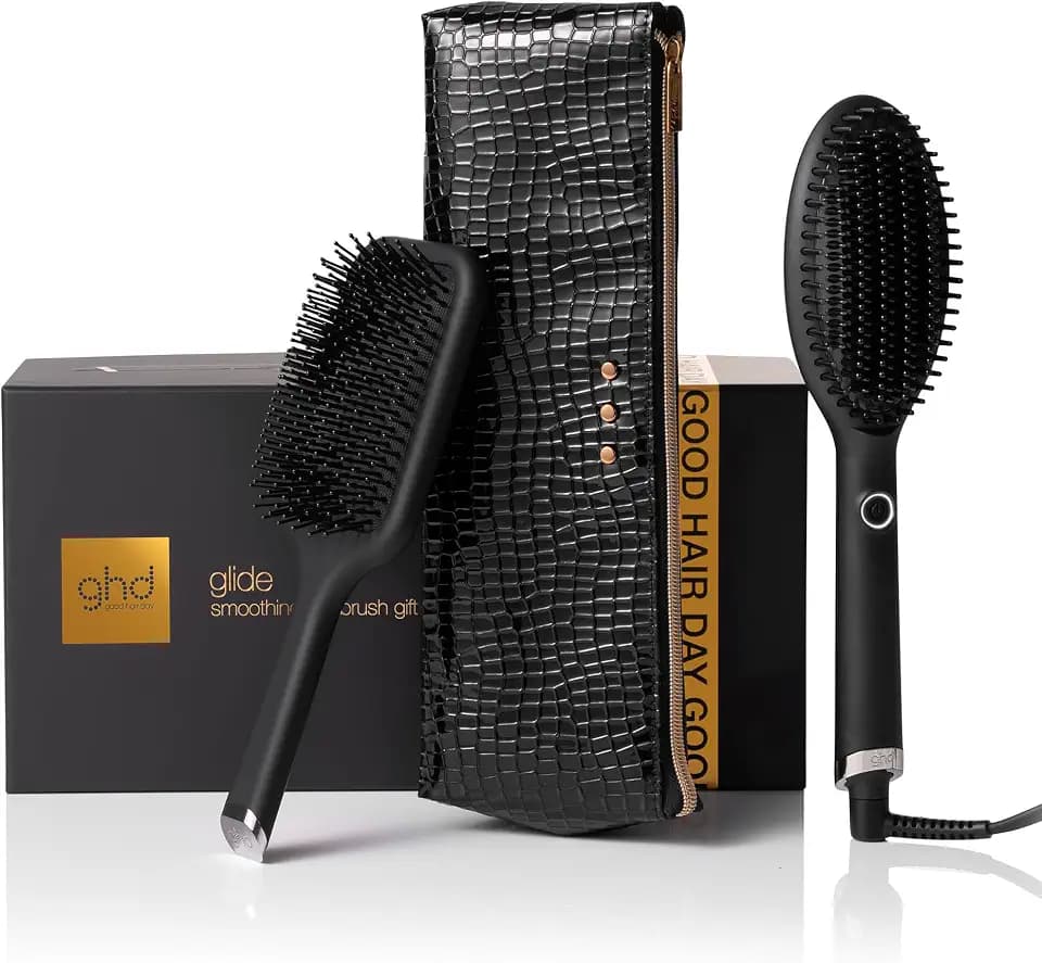 ghd glide Hot Brush: Elektrische Haarglätter Bürste für geschmeidiges Haar
