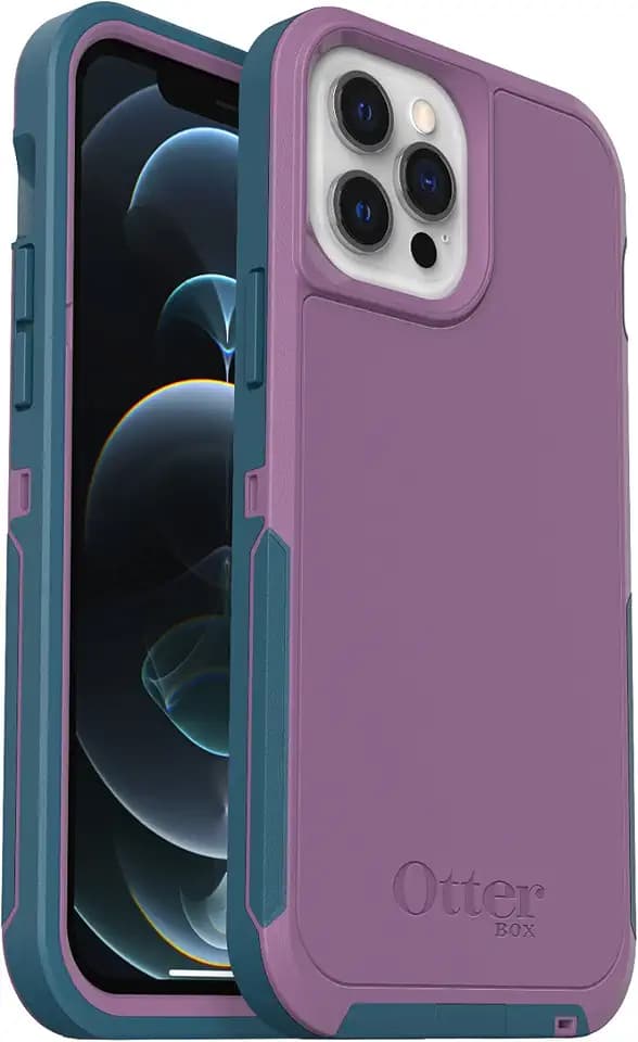 OtterBox iPhone 12 & 12 Pro (Holster Available Upon reqeust and not Included) Defender Series XT Case - Lavender Bliss, screenless, Rugged, Snaps to MagSafe, Lanyard Attachment