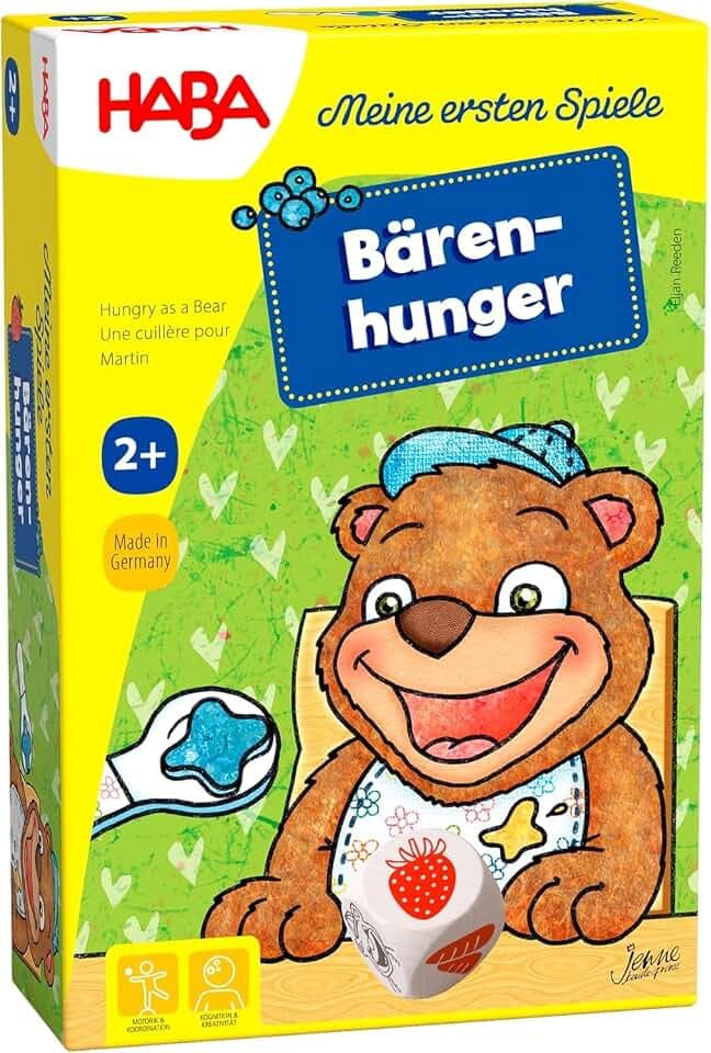 HABA 1300171001 Meine ersten Spiele: Bärenhunger - Würfelspiel ab 2 Jahren