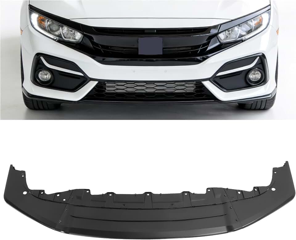 ALMULOO Front Bumper Valance Compatible with 2017-2021 Honda Civic
