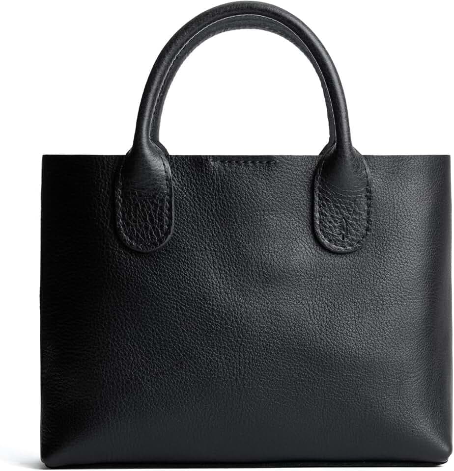 Portland Leather Goods Raindrop Crossbody Bag - Leather Purse w/Handles
