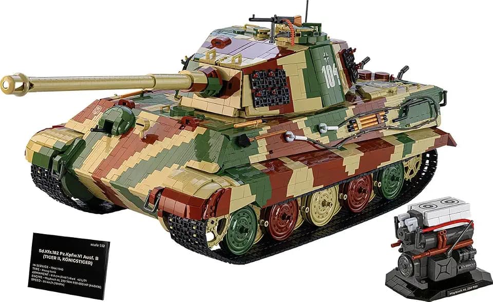 COBI Tiger II Königstiger, The Tank Museum, Skala 1:12, 11.170 Teile