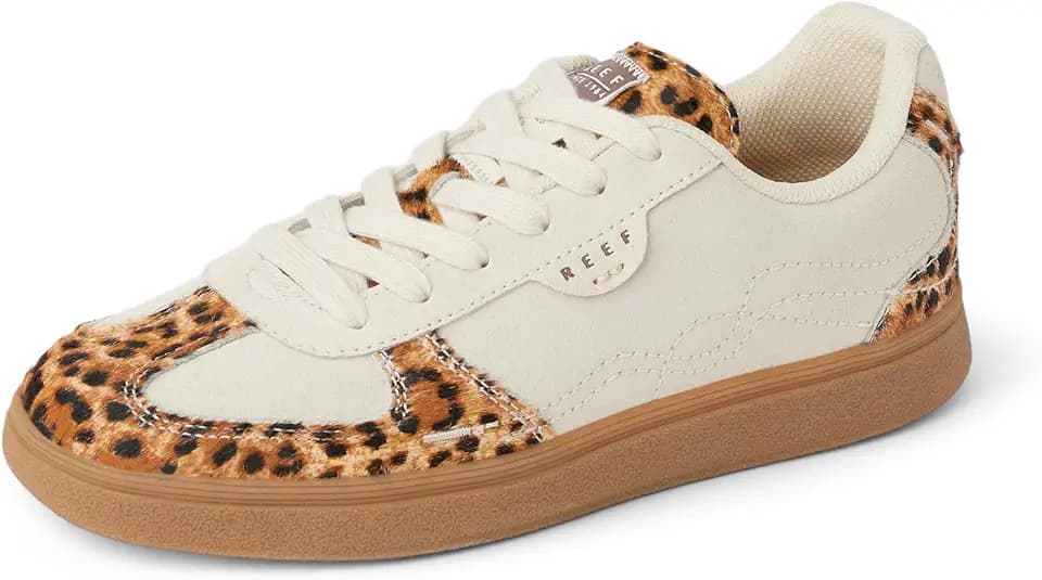 REEF Womens Boardwalk Callie Shoe, Premium Suede, Cushion Footbed