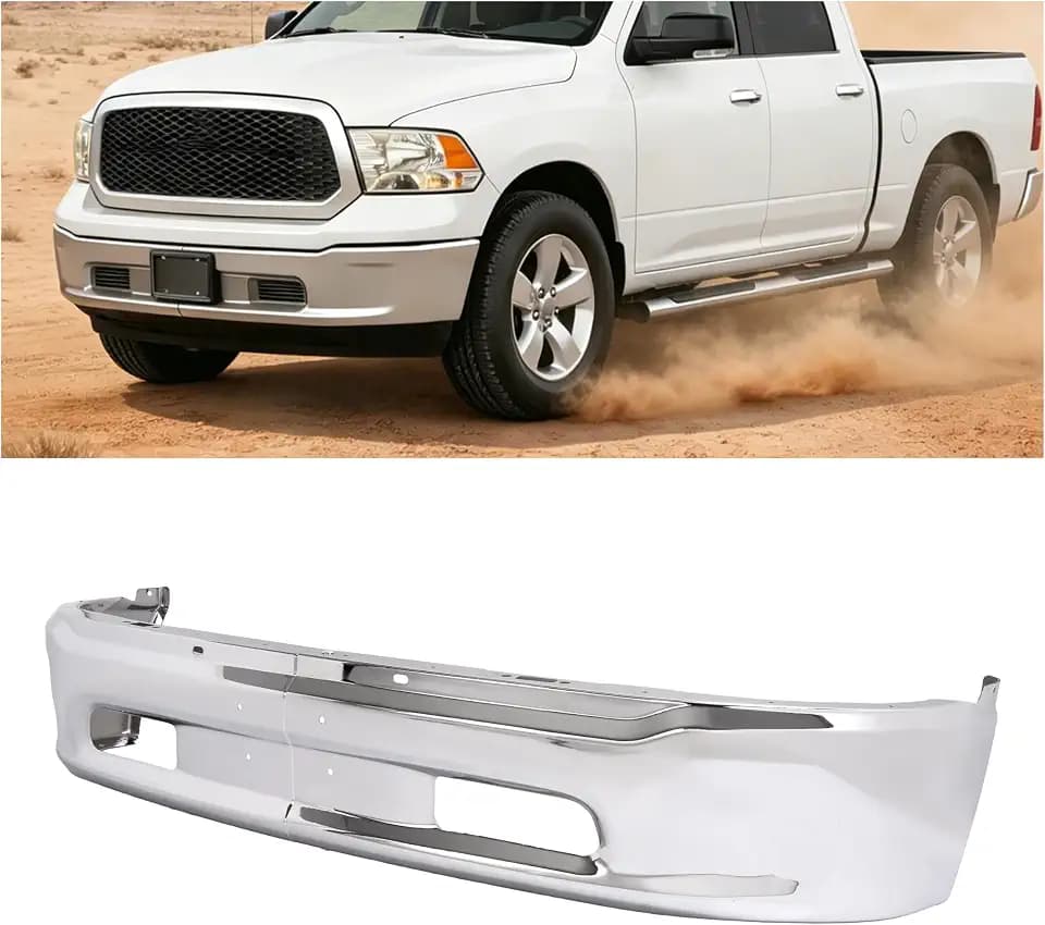 ALMULOO Front Bumper Face Bar Compatible with 2013-2018 Ram 1500