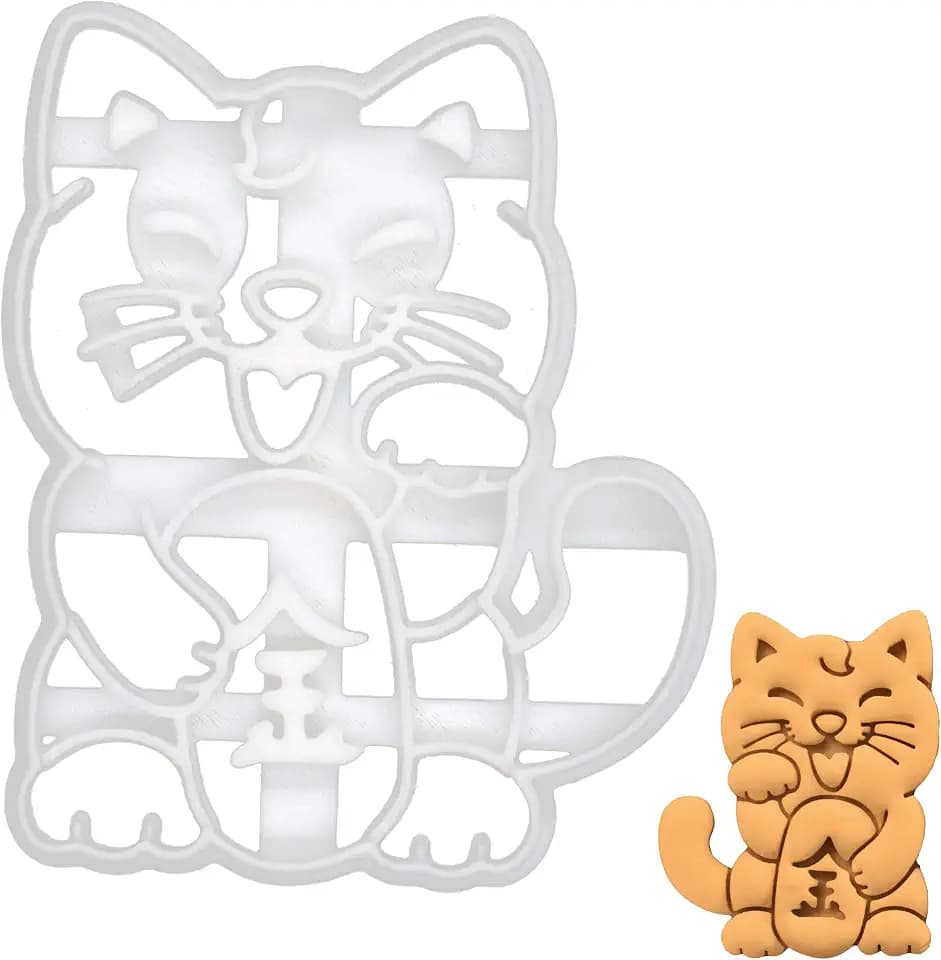 Winkekatze Ausstechform, 1 Teil, Bakerlogy