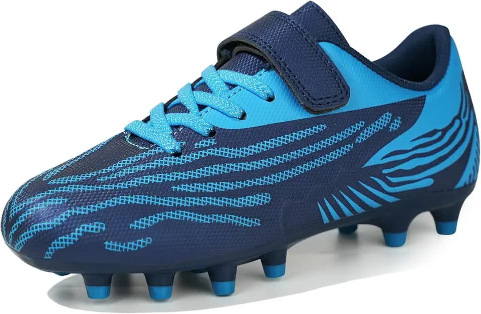 JABASIC Kinder Fußballschuhe für festen Boden Stollenschuhe für Jungen und Mädchen