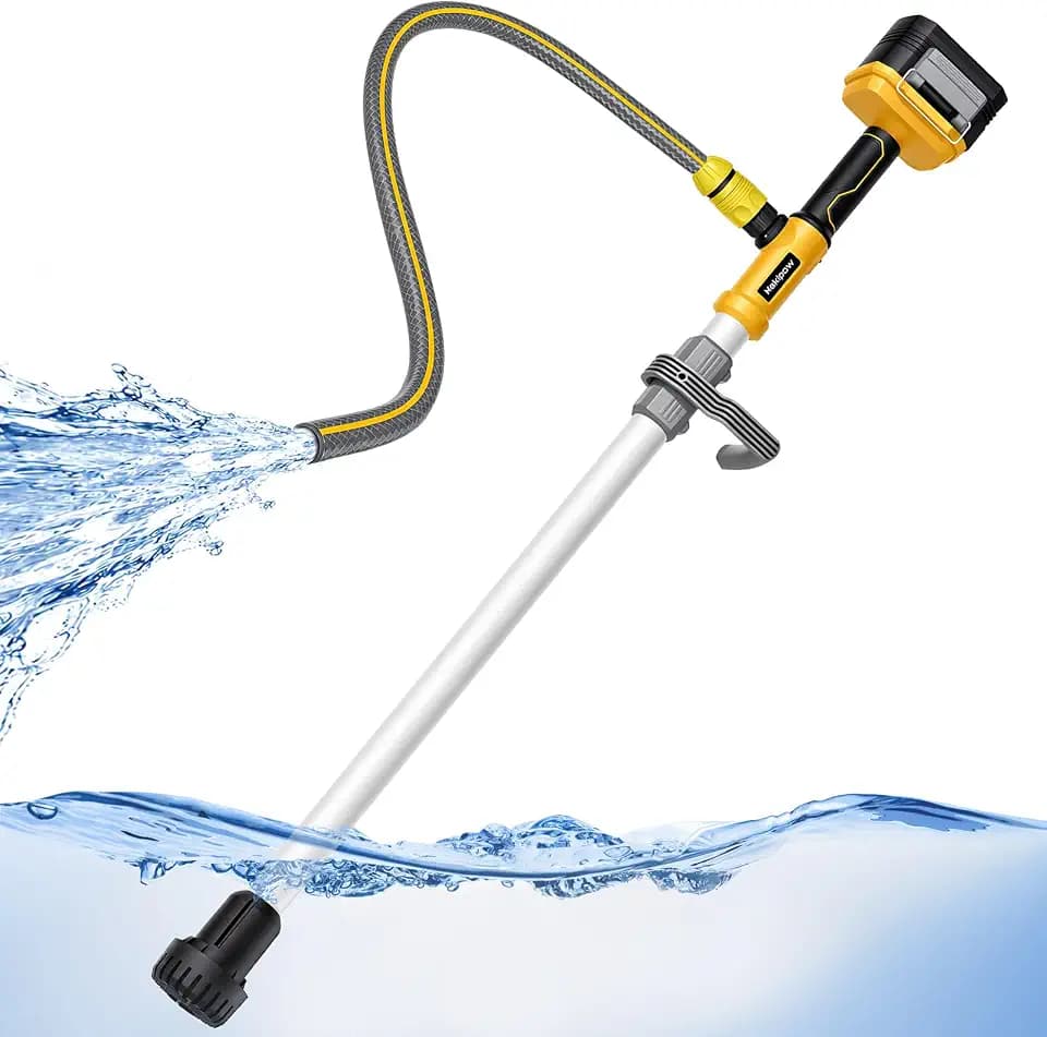 Brushless Cordless Stick Water Transfer Pump Compatible with Dewalt 20V Battery, 780GPH Cordless Water Pump Submersible Sump Pump Utility Pump for Pool Garden Pond(Tool Only)