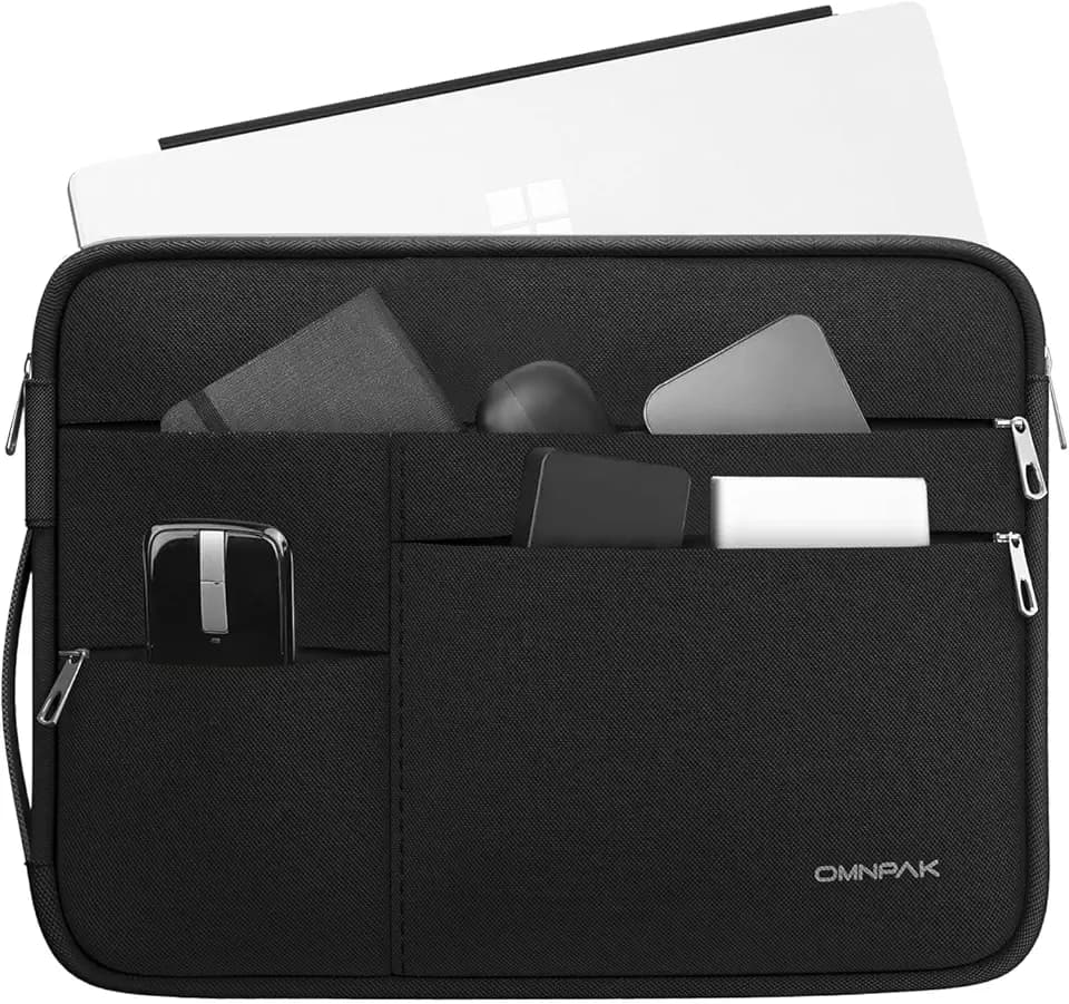 Omnpak Laptop Sleeve Case for Surface Pro 11/10/9/8/7,Side Handle Strap