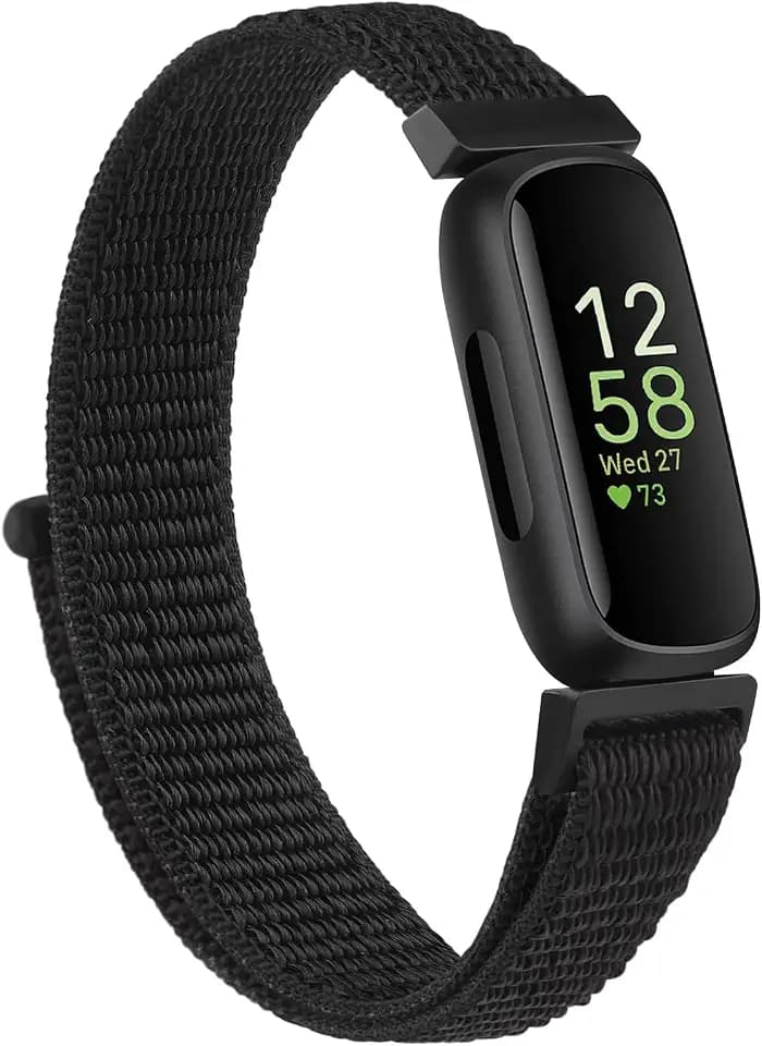 Nylon Band for Fitbit Inspire 3 Bands Women Men, Sport Loop Straps Replacement Wristband Compatible with Fitbit Inspire 3 Smartwatch