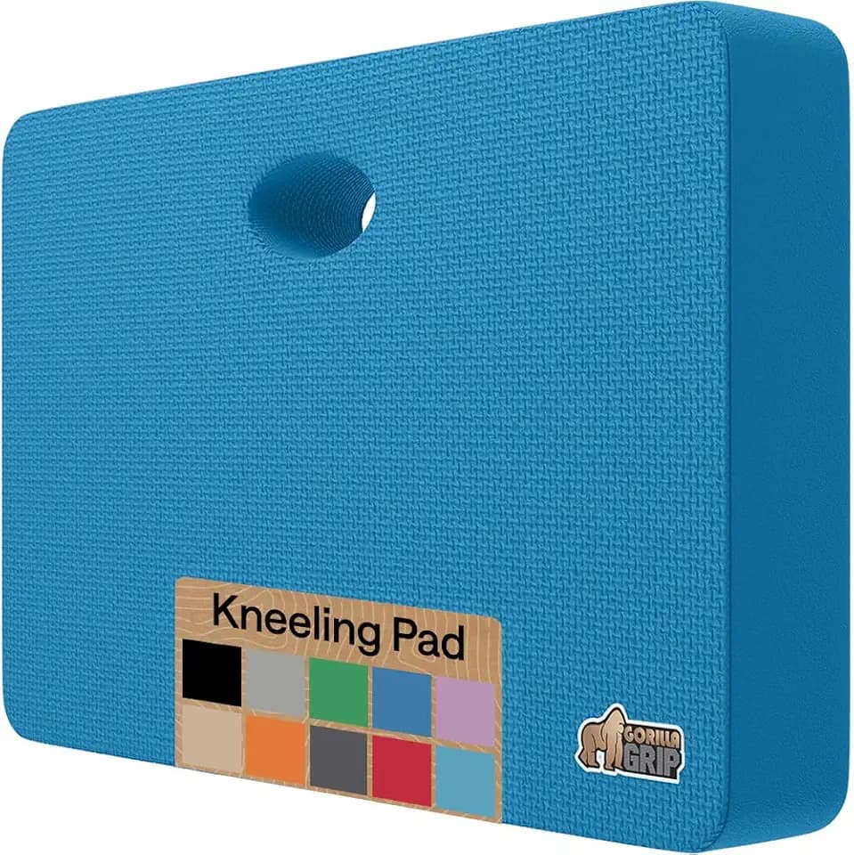 GORILLA GRIP® Extra Thick Foam Kneeling Pad for Gardening 17.5x11 True Blue