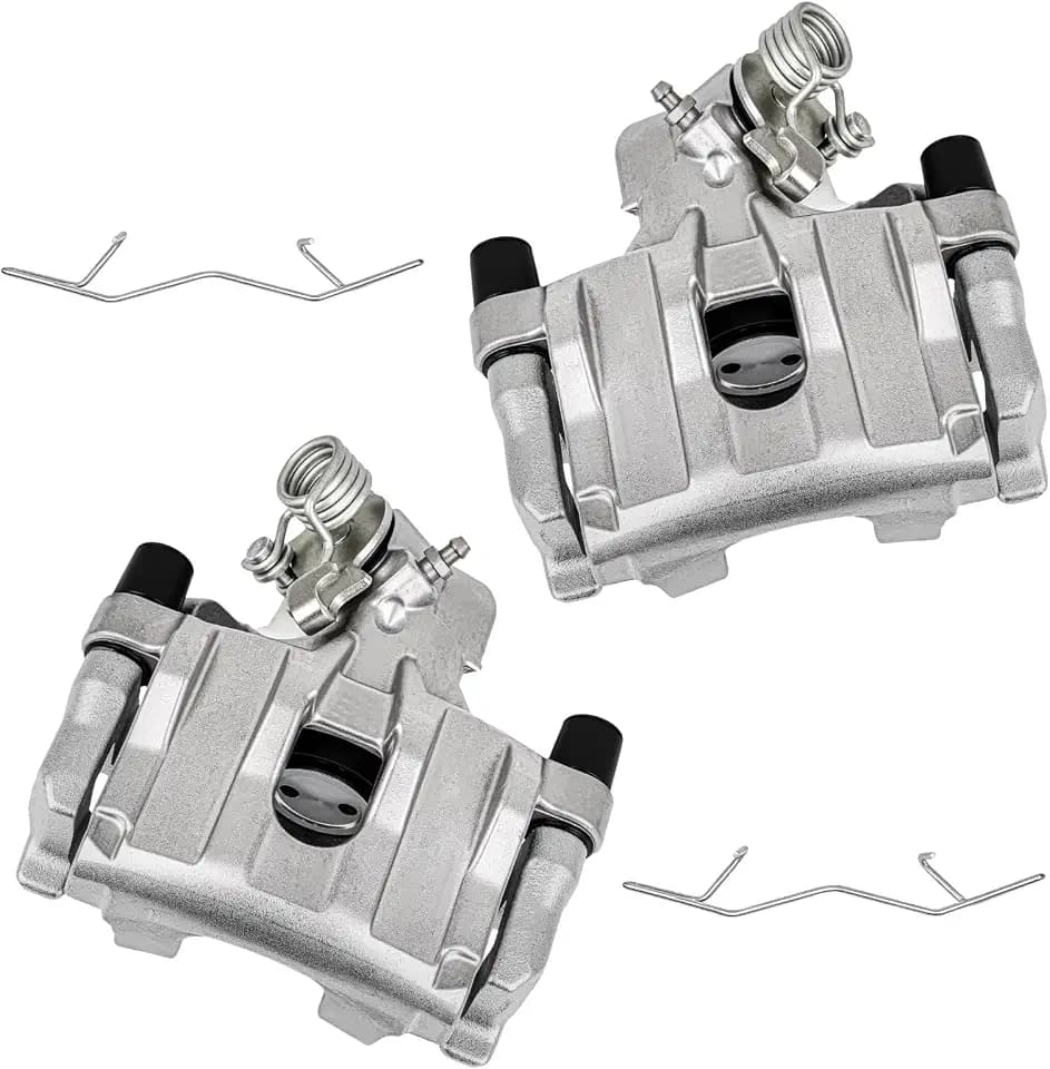cciyu Rear Left & Right Disc Brake Calipers w/Bracket 19B6284A 19B6285A