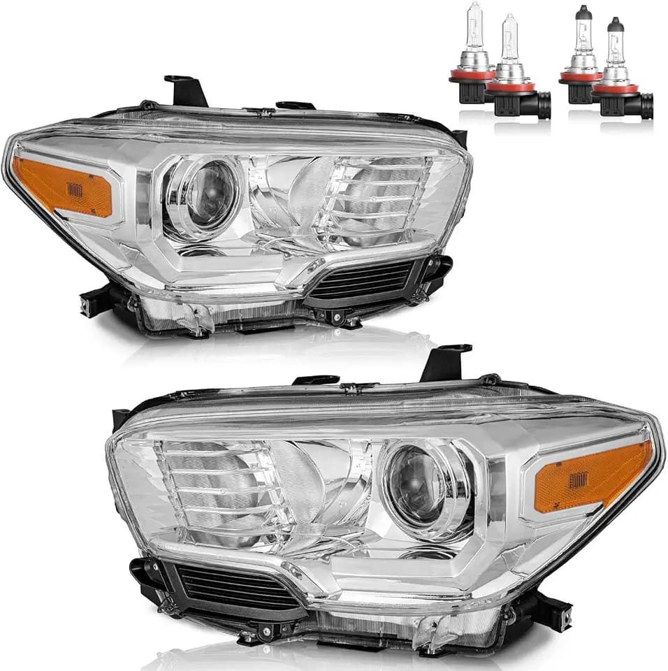 Headlights Assembly with Bulbs for 2016-2023 Toyota Tacoma