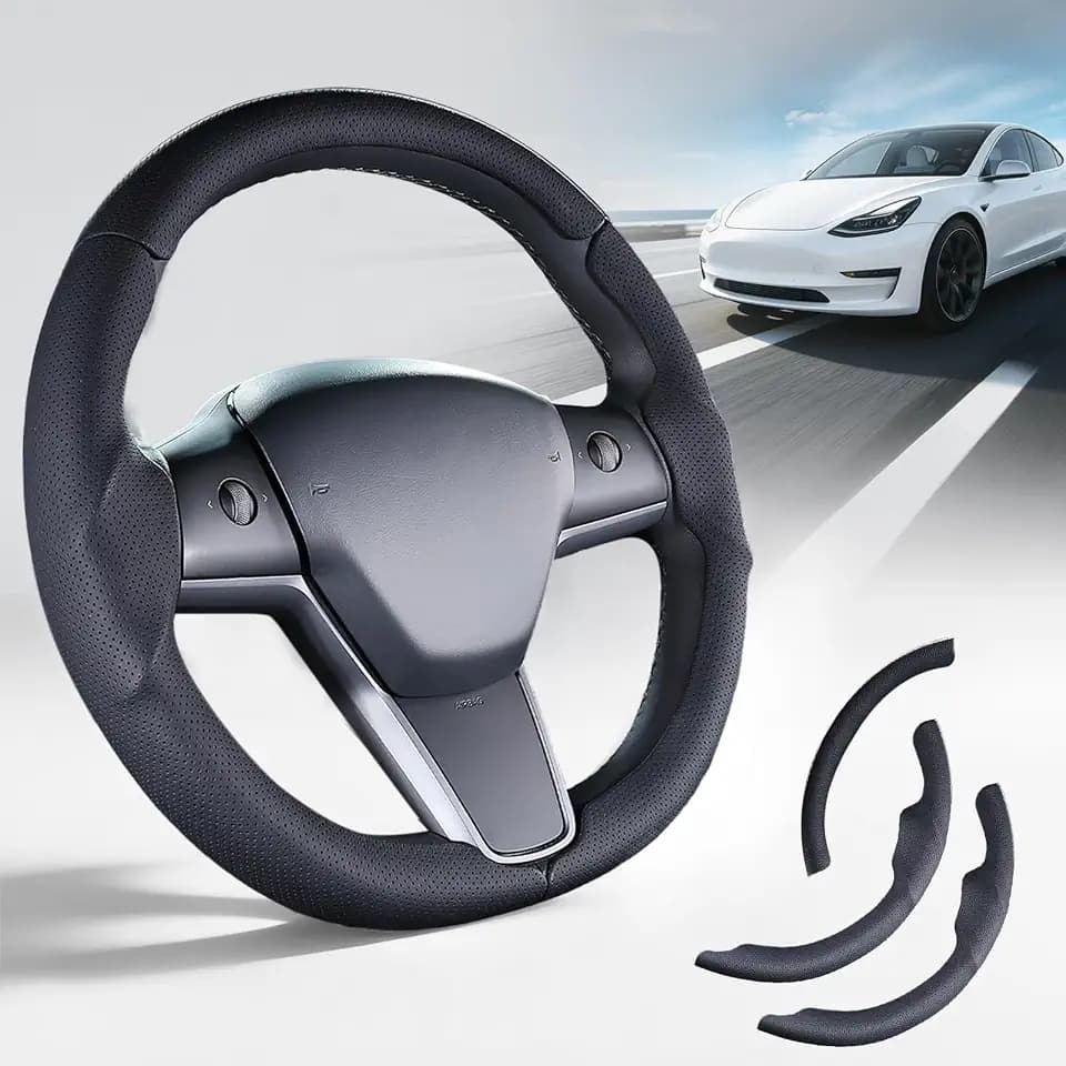 Steering Wheel Cover for Tesla Model 3 2017-2023/ Model Y 2020-2024