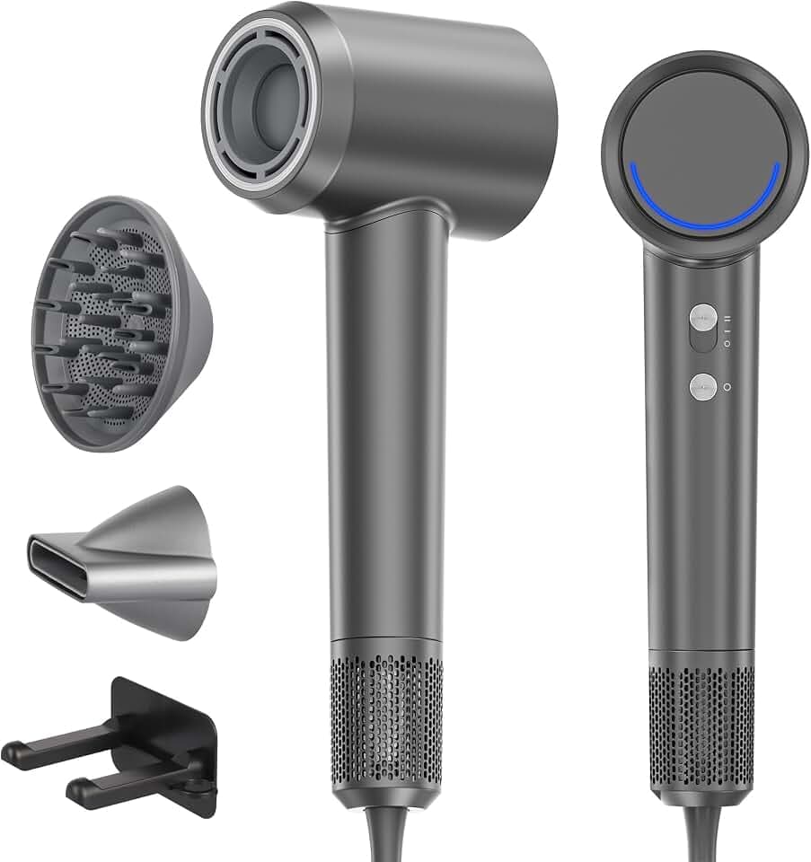 Föhn mit Diffusor für Locken, 110.000 U/min, 4 Temperaturstufen