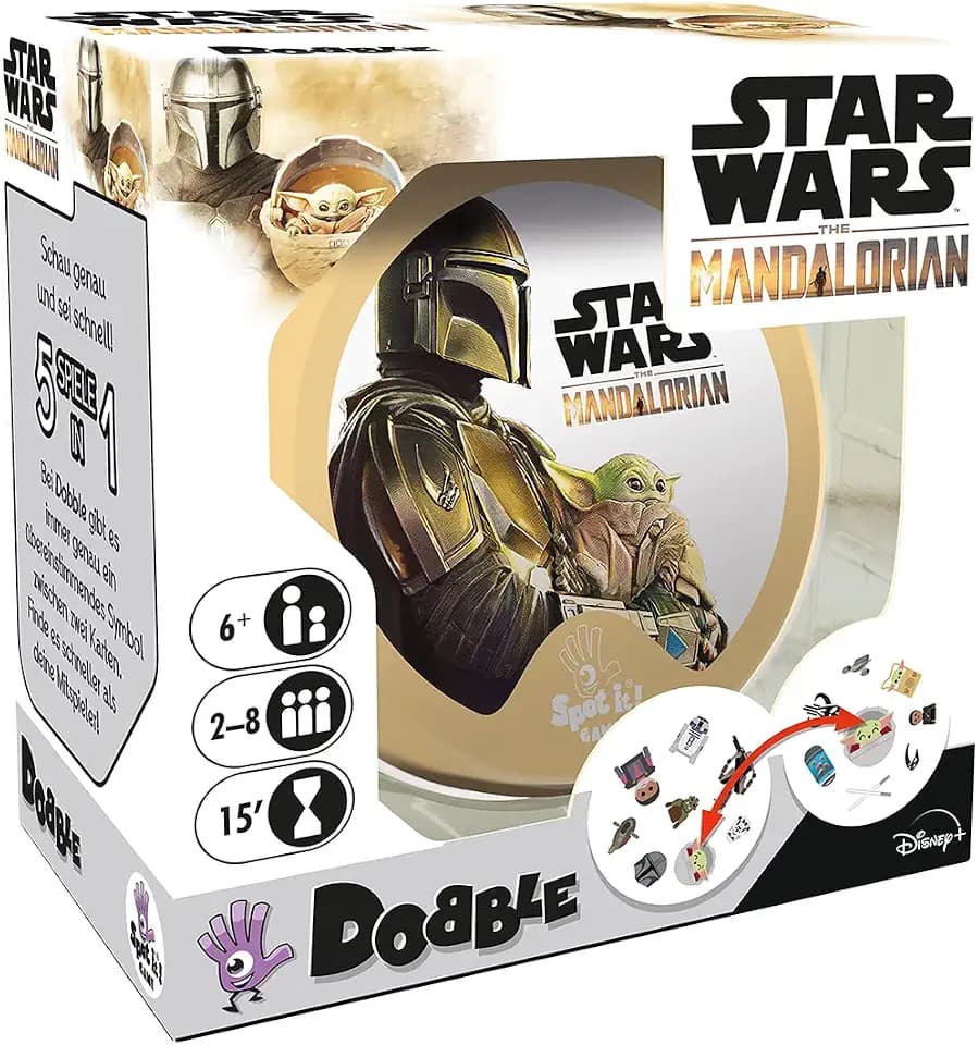 Asmodee, Dobble Star Wars: The Mandalorian, Rasantes Familienspiel, Deutsch