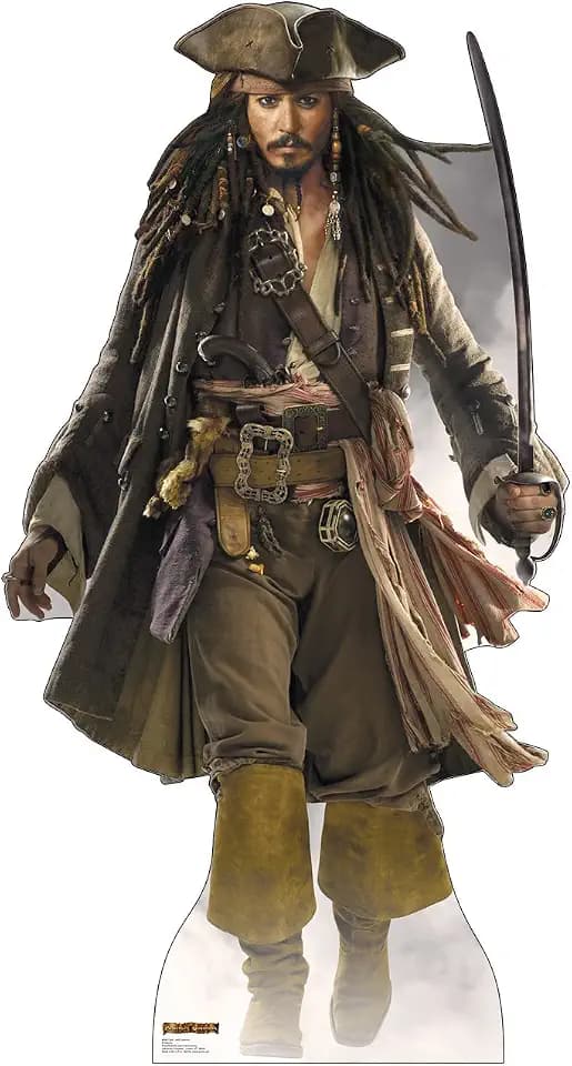Cardboard People Captain Jack Sparrow Walking Cardboard Cutout