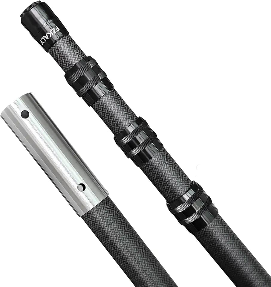 Carbon Fiber Pool Pole 15 FT Telescoping Swimming Pool Cleaning Pole