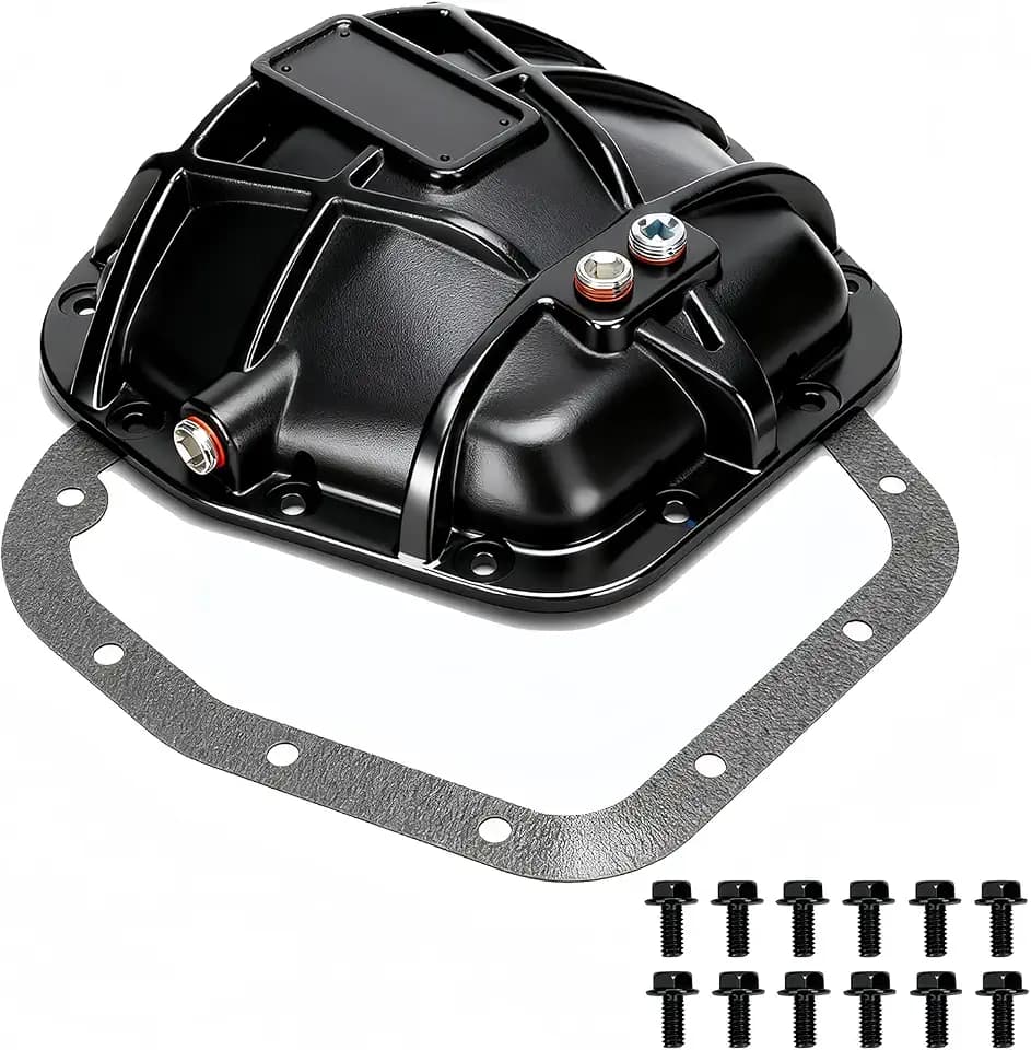 697-734 9.75" Rear Differential Cover with Gasket and 12*Screw Compatible with Ford F150 E150 Expedition Transit-150 Lincoln Mark LT,Navigator | 9.75" Ring Gear