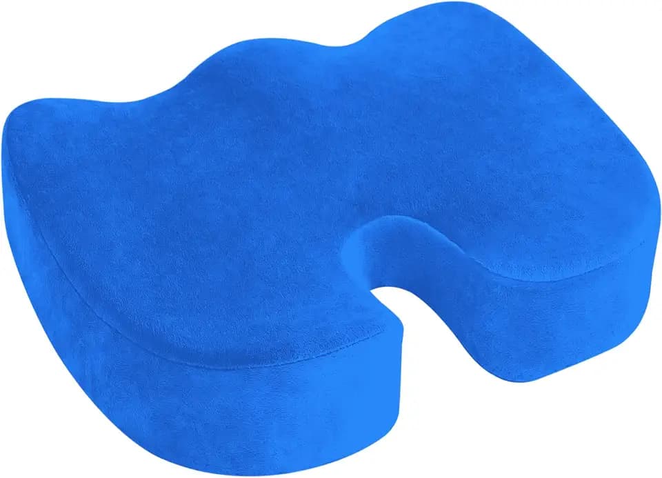 Retoo Sitzkissen Orthopädisches Ergonomisches mit Memory Foam, Gemütlich für den Bürostuhl, Kissen Stuhlkissen zur Steißbein-Entlastung, Fördert Durchblutung und Erhöht Sitzkomfort