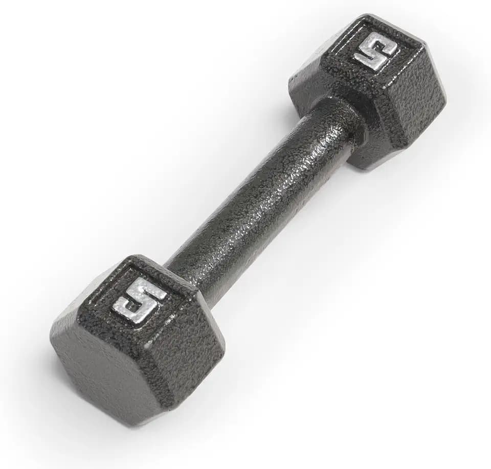 Marcy Hammertone Cast Iron Hex Dumbbell - 3 to 100 lbs. Sold Individually