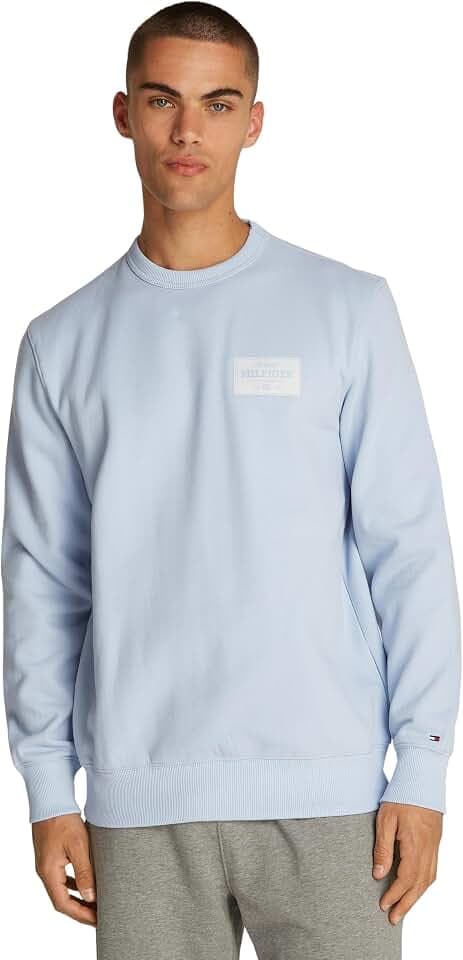 Tommy Hilfiger Herren Sweatshirt Monotype Label Rundhalsausschnitt