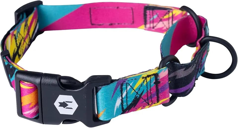 Wolfgang Martingale Dog Collar Fuzzytails Print Small
