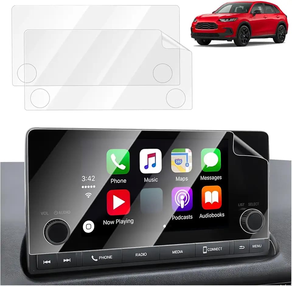 Karltys 2PCS 7-Inch Screen Protector for 2023-2026 Honda HRV, Touchscreen Protective Soft Protective Film Anti Glare & Fingerprint Navigation Screen Saver Invisible Ultra HD Clear Film(Not for 9-inch)