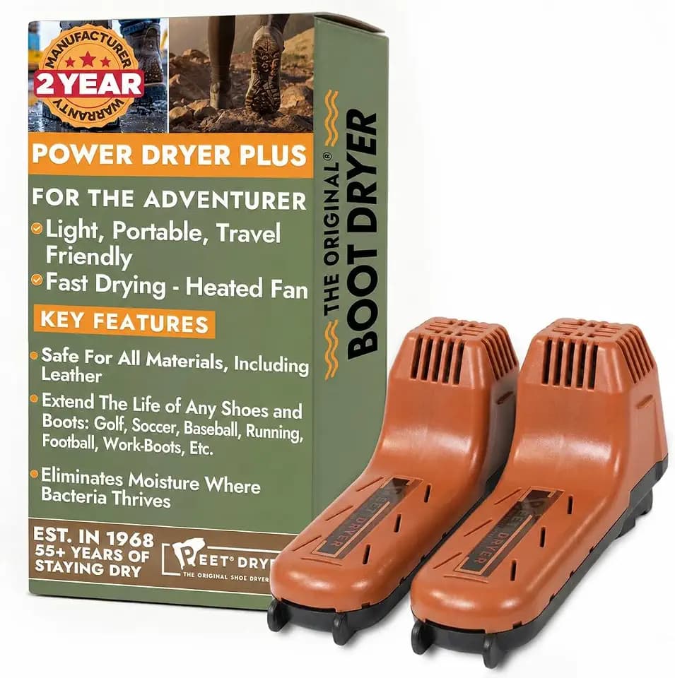 PEET Power Dryer Plus Portable Electric Boot & Shoe Dryer for Travel & Cars