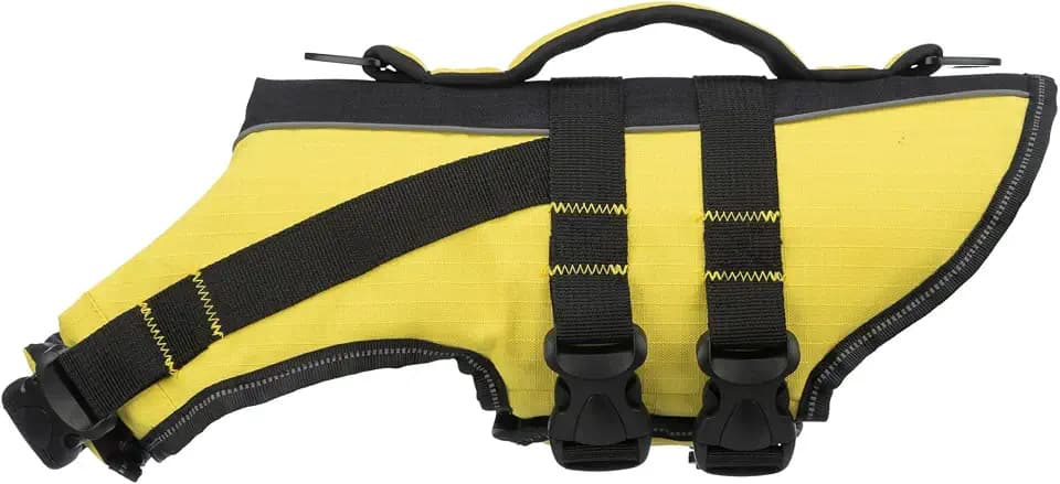 TRIXIE Hunde-Schwimmweste Gr. M, 45 cm, bis 30 kg – Neongelb