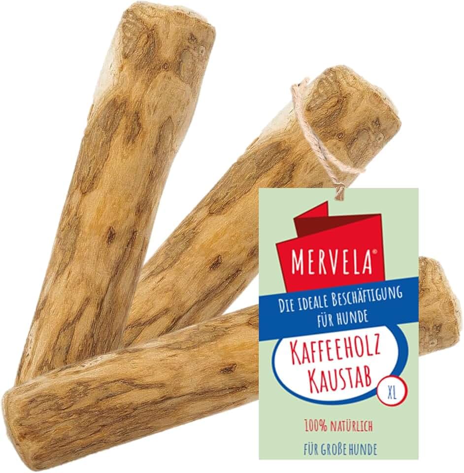 Kaffeeholz XL für große Hunde – Natürliches Kauholz 3 Stück