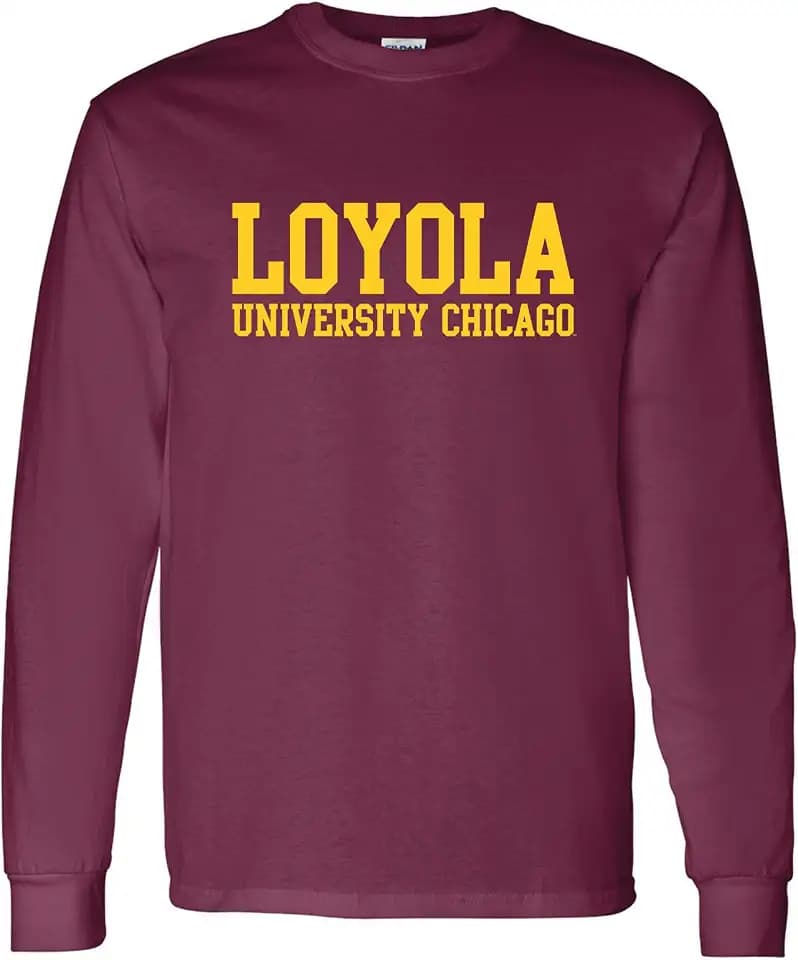 Underground Printing Loyola Chicago Basic Block LS Tee 3XL Maroon
