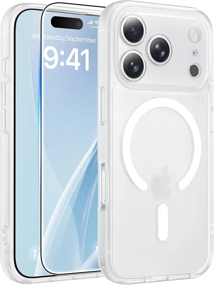 FNTCASE for iPhone 18 Pro Max Case/iPhone 17 Pro Max Case, Screen Protector