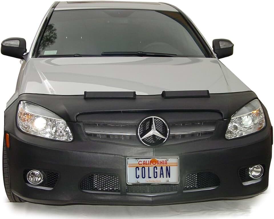 Colgan Custom Fit Front End Mask for Select Dodge Charger Models - Vinyl (Black)