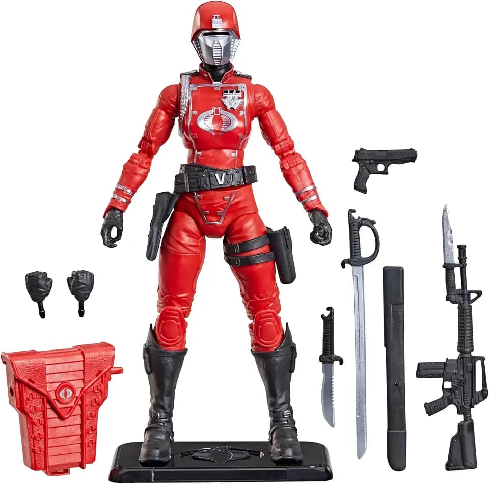 G.I. Joe Classified Series Retro Cardback Crimson Guard, Collectible 6 Inch Action Figure with 10 Accessories