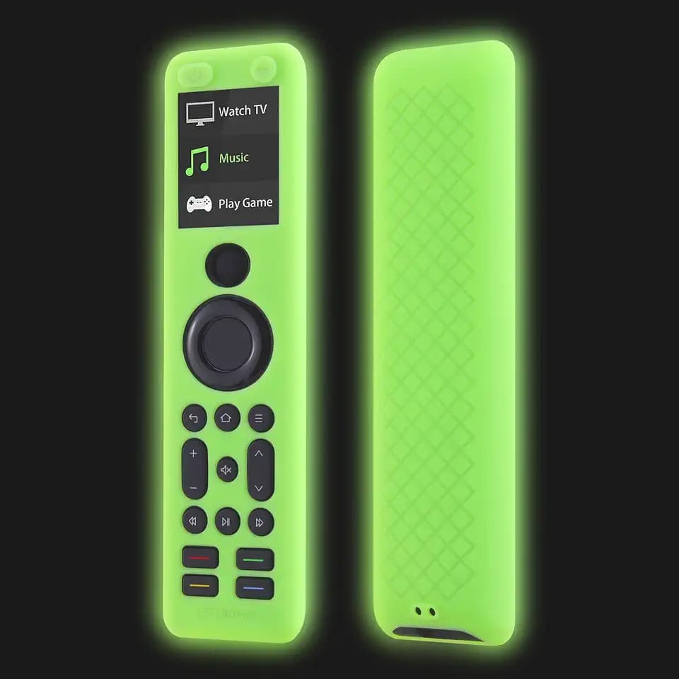 LEFXMOPHY Glow Green Cover for SofaBaton X1S Universal Remote Control Green Silicone Case Replacement with Lanyard