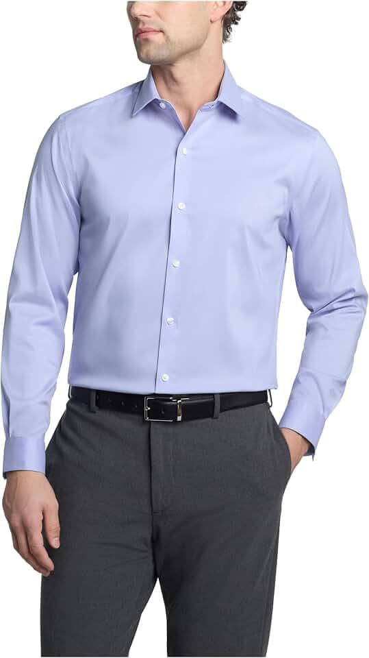 Van Heusen Men's Tall Fit Dress Shirt Ultra Wrinkle Free Flex Collar Stretch (Big and Tall)