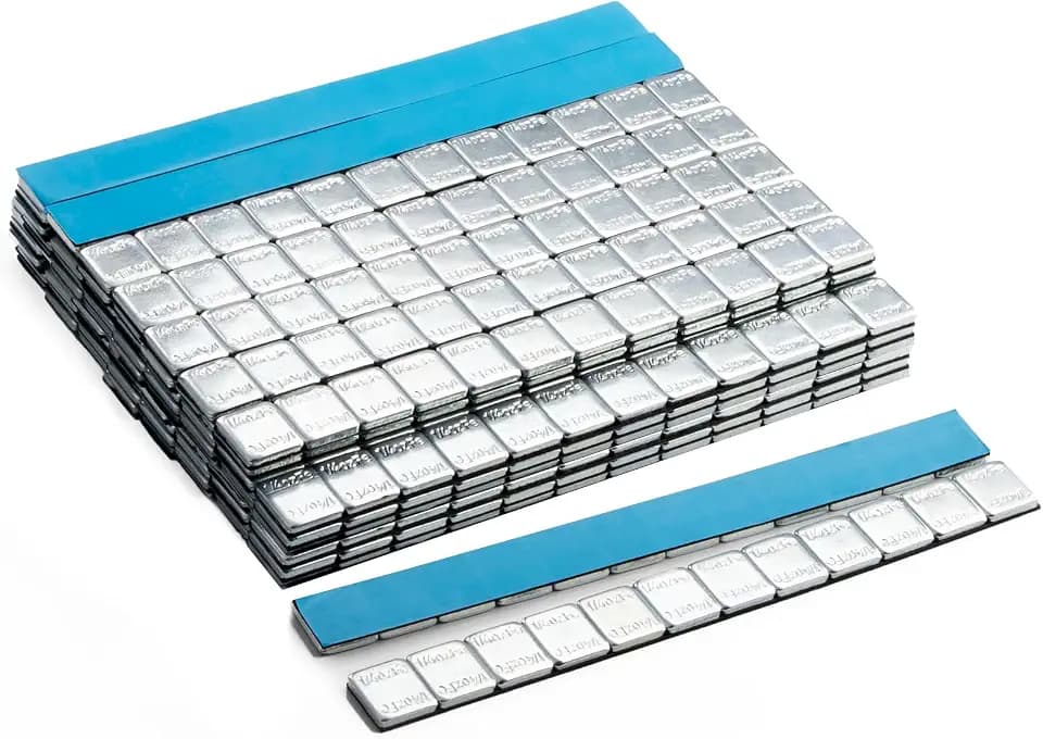 JiiinMiiin 1/4oz, 0.25oz, 960PCS Gray Steel Adhesive Stick on Wheel Weights