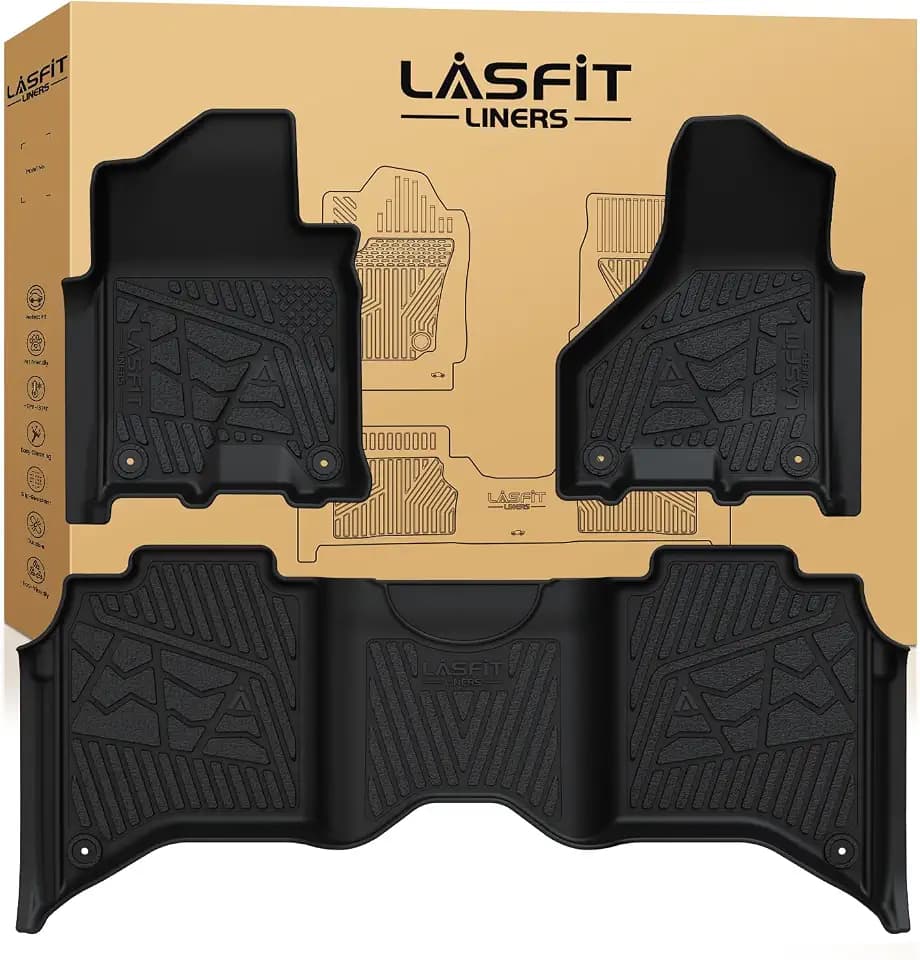 LASFIT Floor Mats for RAM 2500/3500 Crew Cab 2019-2026 2027 Bucket Seat