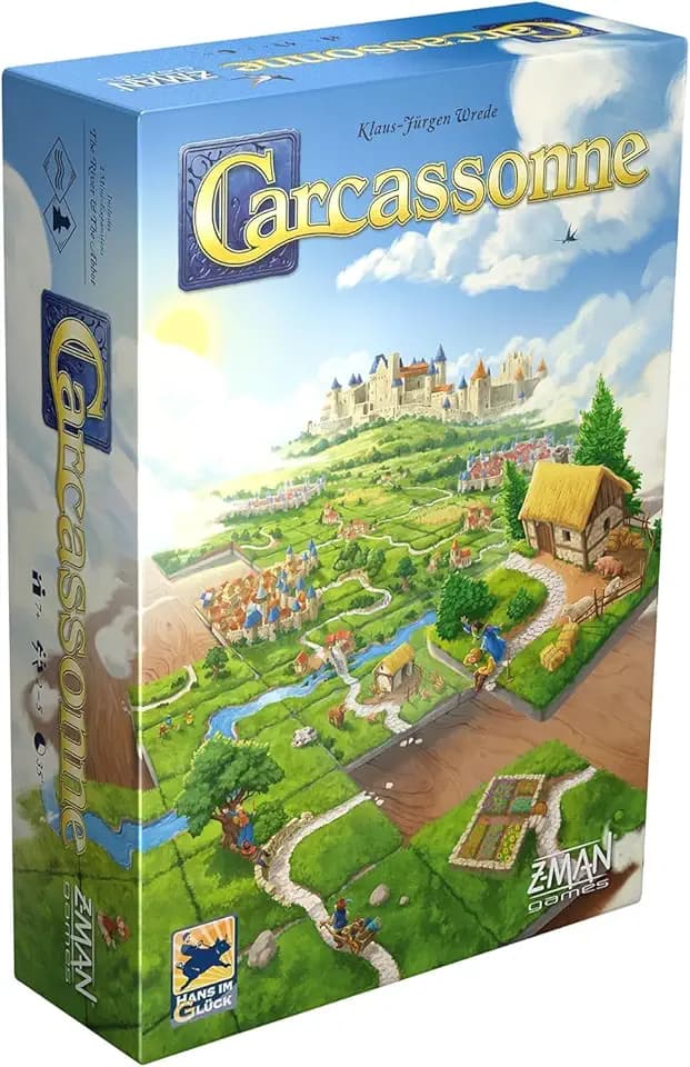 Carcassonne Tile Placement Strategy Board Game, 2-5 Players, 35 Min