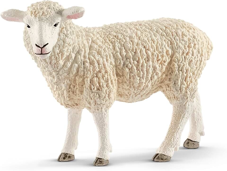 SCHLEICH Farm World | Schaf 17075 Bauernhof Spielfigur | detailgetreue Tierfigur & Sammelfigur | Geschenk für Jungen und Mädchen | Bauernhof Spielzeug ab 3 Jahren