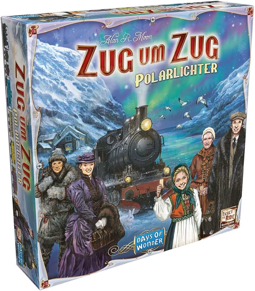 Asmodee, Zug um Zug Polarlichter (Refresh), Familienspiel, Deutsch