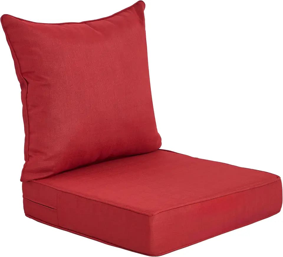 Outdoor Cushion for Patio Furniture,Waterproof,24x24,Chili Red