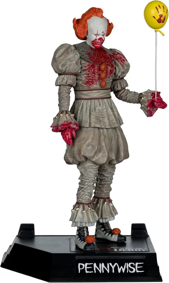 McFarlane Es Welcome to Derry Movie Maniacs Figur Pennywise (Bloody) 16 cm