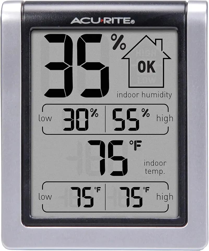 AcuRite Wireless Digital Indoor Thermometer and Hygrometer Monitor for Inside Temperature and Humidity Measurements (00613)