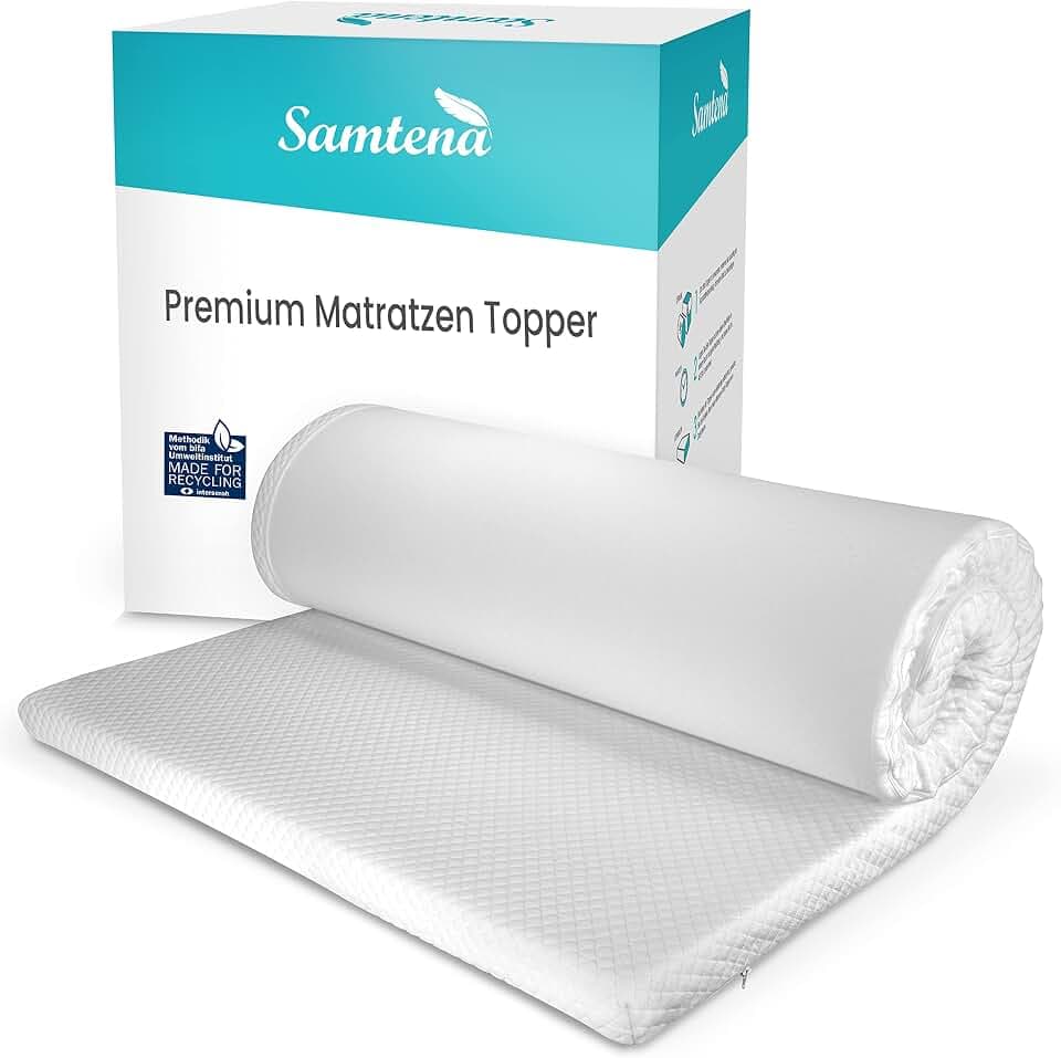 Matratzen Topper 100x200cm, Höhe 5cm, Edition Deluxe, viscoelastischer Memory Foam Matratzentopper, weich & druckentlastend für besseren Schlafkomfort