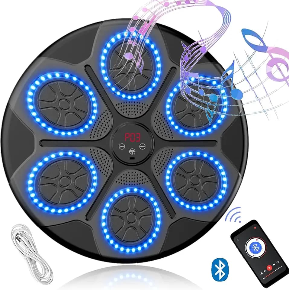 Music Bluetooth Boxing Machine,Elektronische Musik Boxmaschine,Smart Musik Boxmaschine,Box Trainings Schlagausrüstung,Wall Target Boxing Machine,Wandmontierte Boxmaschine für Heimübungen Stressabbau