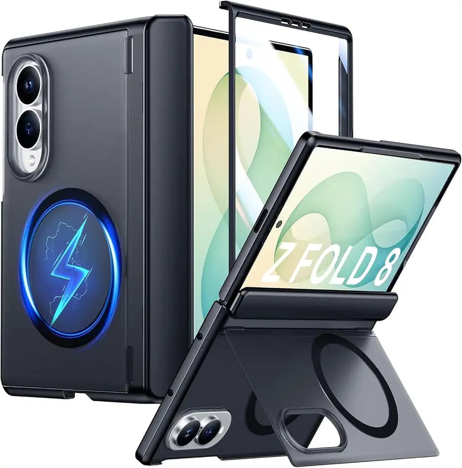 SPIDERCASE Magnetic for Samsung Galaxy Z Fold 8 Case, Black