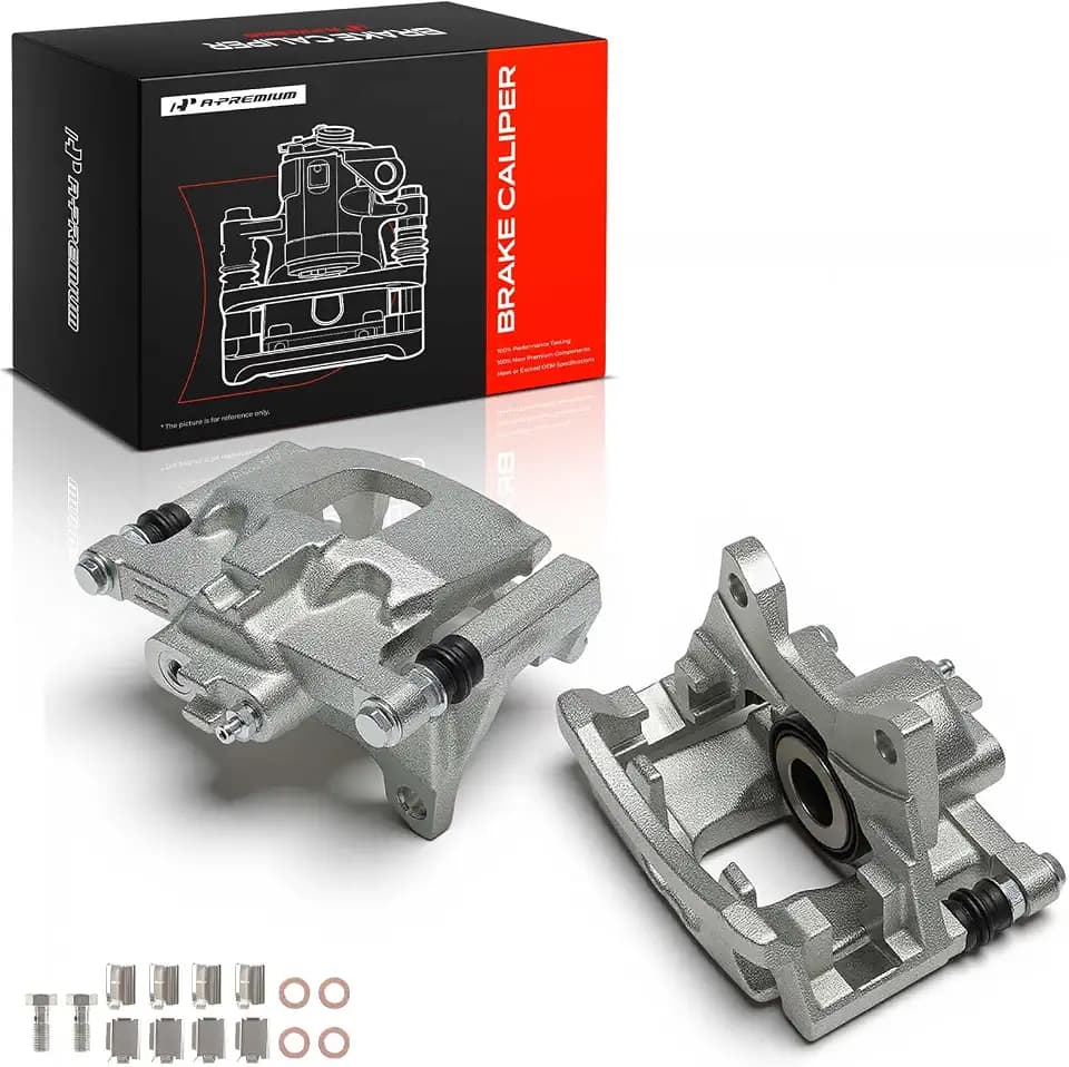 A-Premium Rear Left and Right Side Disc Brake Caliper with Bracket