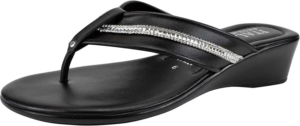 ITALIAN Shoemakers Women's Sunsyn wedge thong sandal for Women
